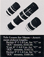Kern Telephoto Lenses